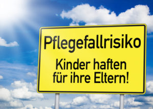 Verkehrsschild mit Pflegefallrisiko